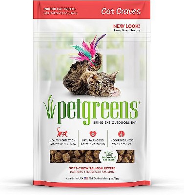 Pet Greens Treats Savory Salmon Semi-Moist Cat Treats - 3 Ounce
