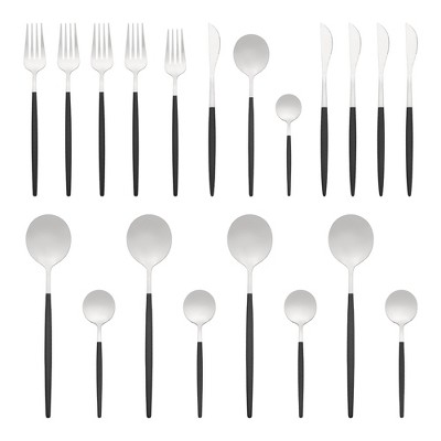 REGALWOVEN 20 Pcs Stainless Steel Durable Rust-Proof Corrosion Resistant Serving Sets