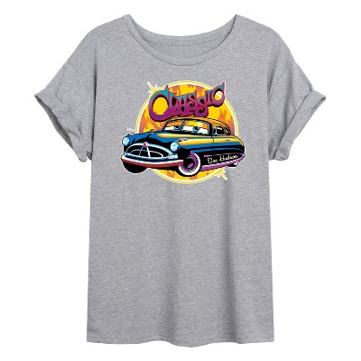 Women's - Disney - Classic Doc Hudson Car Show Ready Oversized Graphic T-Shirt