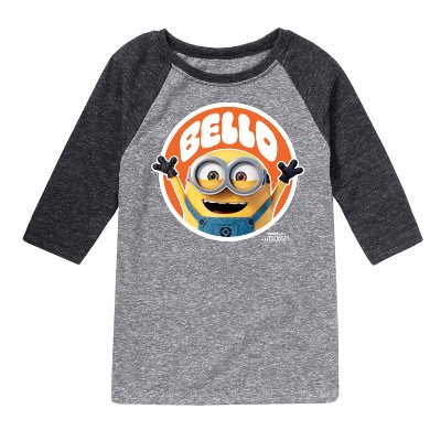 Boys' - Despicable Me Minions - Hello Bello Minion Raglan Graphic T-Shirt