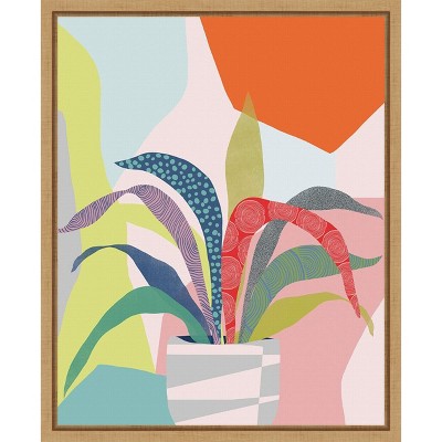 Amanti Art Clown Plant by Ioana Horvat Framed Canvas Wall Art