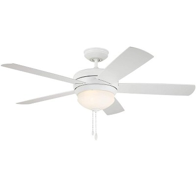 Emerson Summerhaven 52" Outdoor Wet Satin White Ceiling Fan LED Satin White Blades