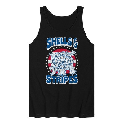Men's - Teenage Mutant Ninja Turtles - Shells And Stripes Graphic Tank Top
