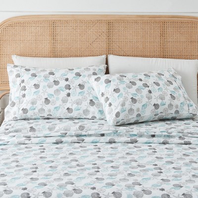 Great Bay Home Coastal Microfiber Wrinkle Resistant Sheet Set