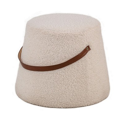 Nordlys Bouclé with Rope Pouf Vintage Style Upholstery Living Room