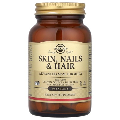 Solgar Skin, Nails & Hair, Advanced MSM Formula, 60 Tablets
