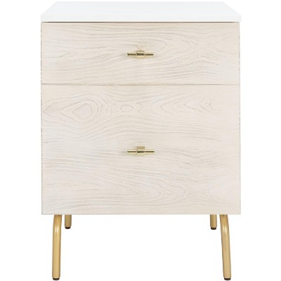 Genevieve 2 Drawer Nightstand - NST5002 - Safavieh