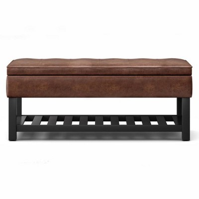 44" Essex Storage Ottoman Benches with Open Bottom - WyndenHall