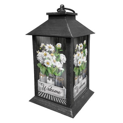 Briarwood Lane Spring Lantern 13.5" x 5.5" x 5.5" Crated Mason Jars For Spring Lantern