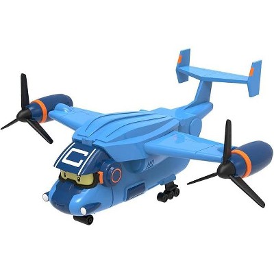 Robocar Poli Carey Carrier Transport Plane Toy – Sound & Light Airplane with Storage for Die-Cast Cars | Fun Gift for Kids Ages 3+