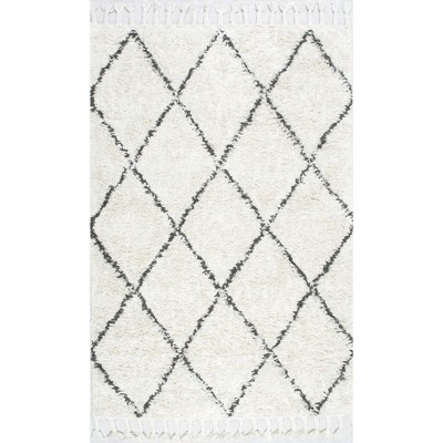 Nuloom Hand Knotted Fez Shag Indoor Area Rug