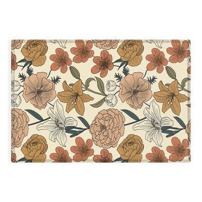 Emanuela Carratoni Spring Floral Mood Rug - Deny Designs