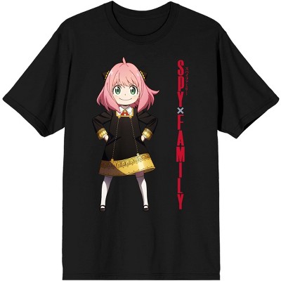 Spy X Family Anya Forger Men's Black T-shirt