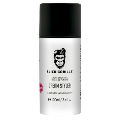 Slick Gorilla Cream Styler | Effortless Styling | Natural Look and Feel | Versatile for All Hair Lengths | Vegan - (3.4 oz)