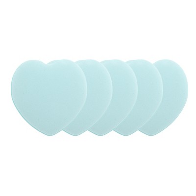 Unique Bargains Heart-Shaped Face Makeup Sponge 5 Pcs