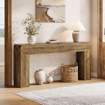 70.9-Inch Extra Long Console Table,Wooden Sofa Table Behind Couch, Farmhouse Entryway Console for Living Room, Hallway, Foyer