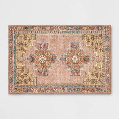 2'x3' Comfort Mat Bohome Accent Rug Blush/Rust Blush/Rust - Threshold™
