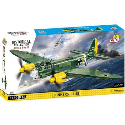 COBI Historical Collection World War II Junkers JU-88 Plane Building Set, 1160 Pieces