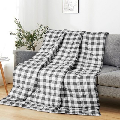Peace Nest Ultra Lightweight Throw Blanket Down and Feather Fiber Blanket 50"x70"