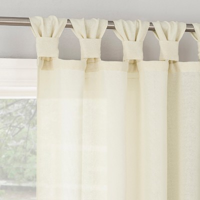 No. 918 Light Filtering Semi-Sheer Hathaway Twist Tab Top Curtain Panel