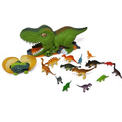 Kovot 12" Tyrannosaurus Rex Tunnel Playset with Dino Car & 30 Mini Dinosaurs