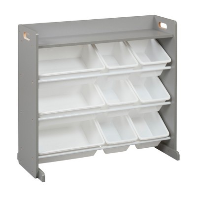 ECR4Kids 3-Tier Organizer with Shelf and 9 Bins