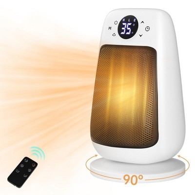Topteng Space Heater. 1500W Electric Tabletop Heater for Home/Office, White