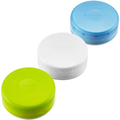 Humangear GoTubb .7 oz Container - 3 Pack Green/Blue/Clear