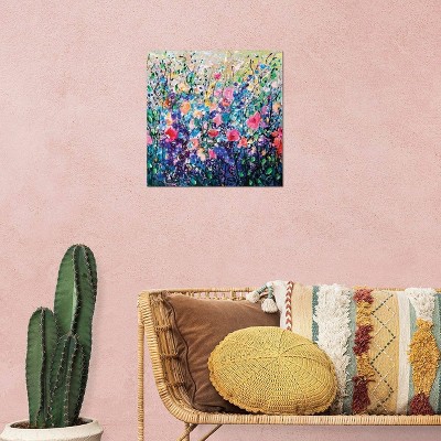 iCanvas Colorful Flowers Painting by OLena Art Canvas Print Wall Art