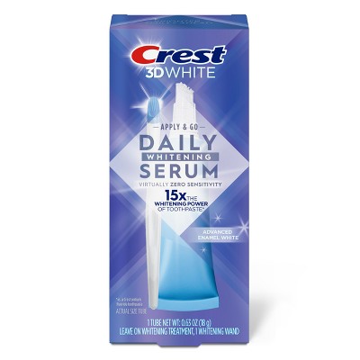 Crest 3DWhite Daily Whitening Serum Advanced Enamel White Teeth Whitening Treatment  - 0.63 oz
