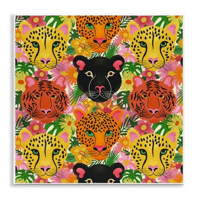 Stupell Industries Jungle Cats Wildlife Pattern Wall Plaque Art