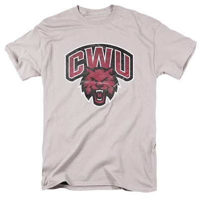Men's Central Washington University Official Distressed Primary T-Shirt