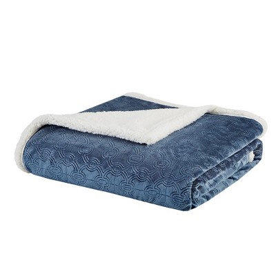 60"x70" Oversized Celia Textured Plush Throw Blanket