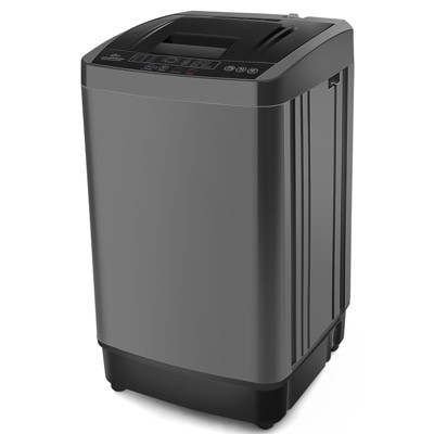 HOMDOX 17.8Lbs Portable Washing Machine, 2.4Cu.ft Full Automatic Compact Laundry Washer with 10 Wash Programs, 8 Water Levels & Drain Pump