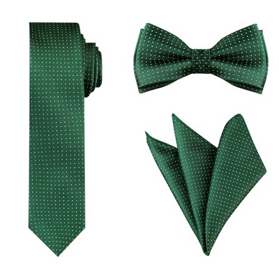 INSPIRE CHIC Polka Dots Pocket Square Tie Set
