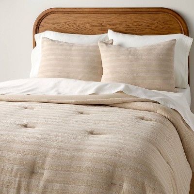 3pc Tonal Stripe Comforter Set - Hearth & Hand™ with Magnolia