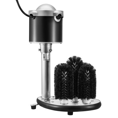 VEVOR Electric Commercial Glass Washer, 5-Brush Bar Glass Cleaner, 600 Cups/Hour Wine Glass Cleaning Machine, Bar Glass Washer, Black