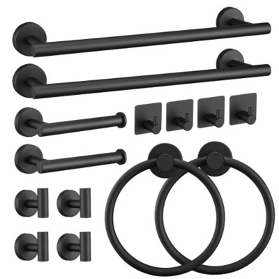 14-Piece Wall-Mounted Bathroom Towel Bar Set