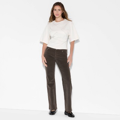 Women's Corduroy Slim Boot Pants - Wild Fable™