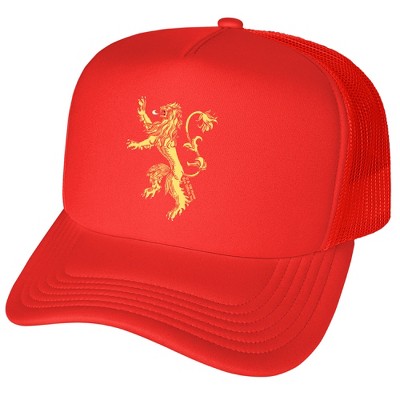 Game Of Thrones Lanister Sigil Foam Trucker Cap Red