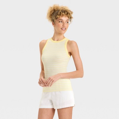 Women's Slim Fit Ribbed Tank Top - A New Day™