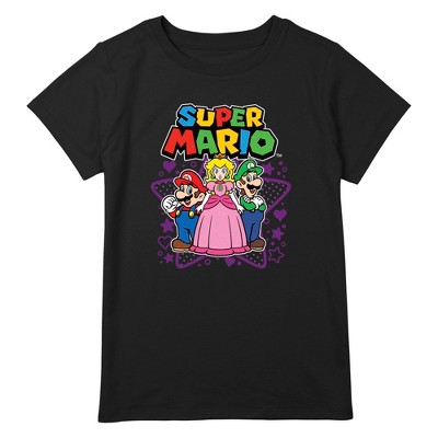 Girl's Nintendo Super Mario Character Trio T-Shirt