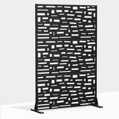 Dovelina Metal Outdoor Privacy Screen Freestanding Patio Decorative Screens