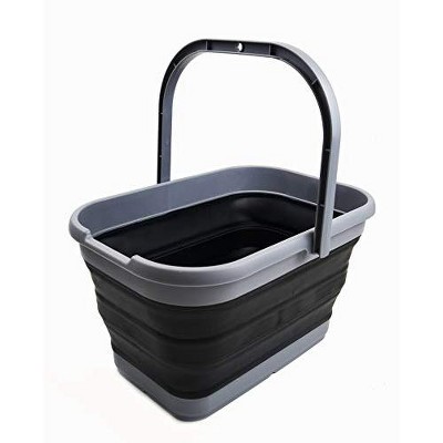 SAMMART 12L (3.17 Gallon) Collapsible Rectangular Handy Basket/Bucket