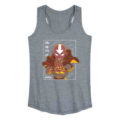 Women's - Avatar: The Last Airbender - Avatar State Aang Graphic Racerback Tank