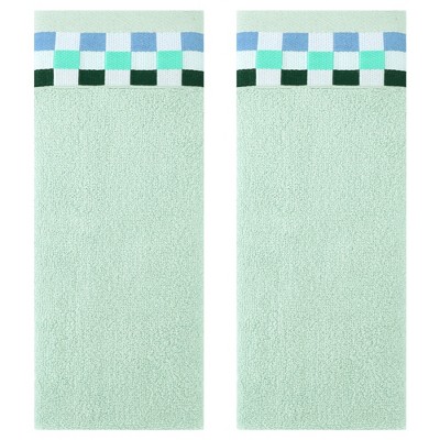 REGALWOVEN Bathroom Cotton Striped Pattern Absorbent Soft Decorative Hands Face Towel