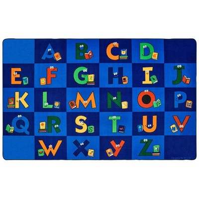 Carpets for Kids Reading Letters Library Learning Rug,Rectangle