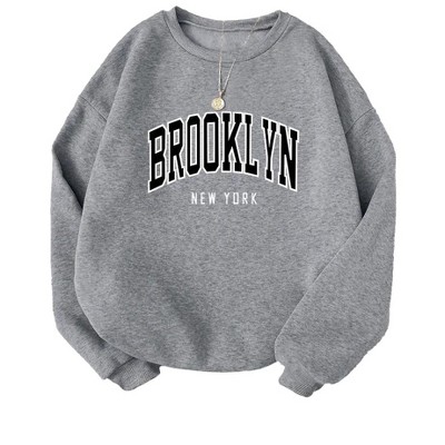 Plus Size Sweatshirts Tops with Crew Neck Long Sleeve Graphic Pullover Sweat Shirts Plus Size Sweatshirts