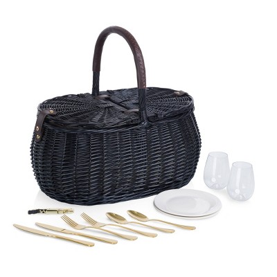 Picnic Time Evening Picnic Basket Black