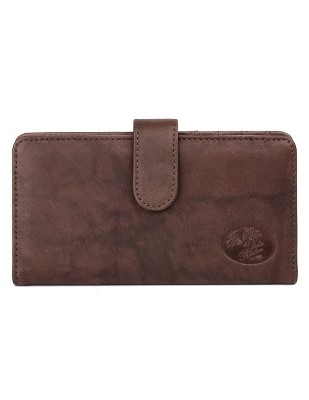 Julia Buxton Heiress Leather Pik-Me-Up Checkbook Keeper & Wallet